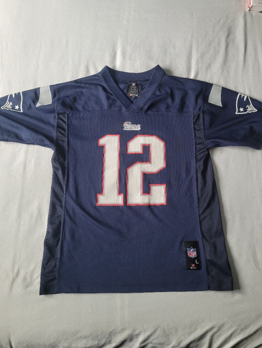 NFL New England Patriots Youth #12 Tom Brady Football Jersey